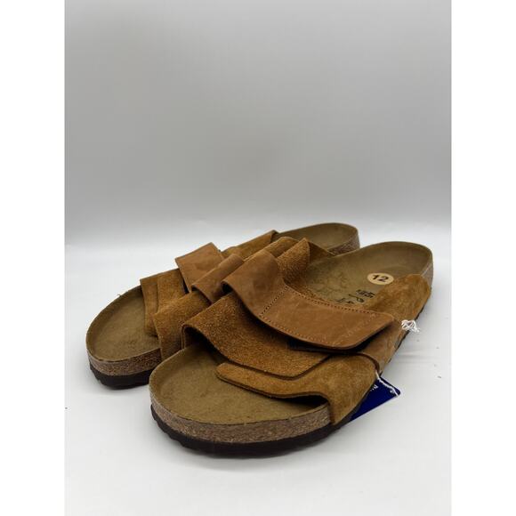 Birkenstock Kyoto Mink Nubuck Suede Leather Slides Men's Size 12 - Picture 9 of 16